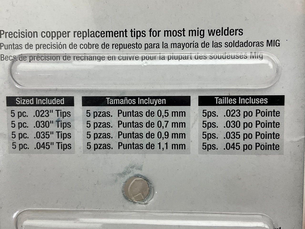 Vaper 41191 Mig Welder Contact Tips  (5) .023'', (5) .030'', (5) .035'' (5) .045''