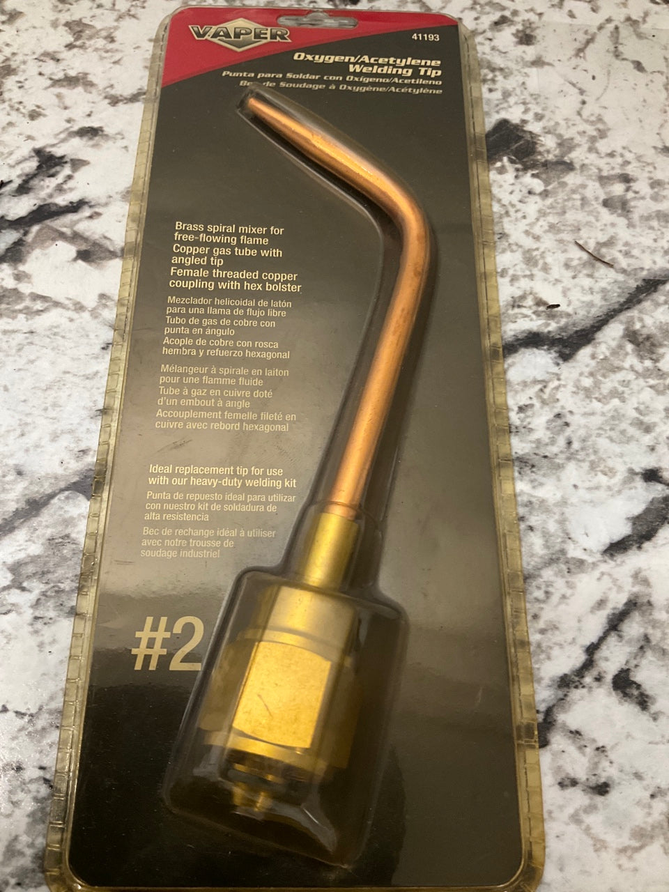 VAPER 41193  #2 Oxygen/Acetylene Welding Brazing Torch Tip