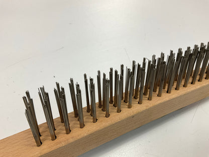 (10) Vaper 41229 Stainless Steel Wire Brush For Cleaning Metal / Welding