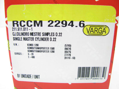 Varga RCCM22946 Brake Master Cylinder - 1950-1966 VW Transporter Bus Type2
