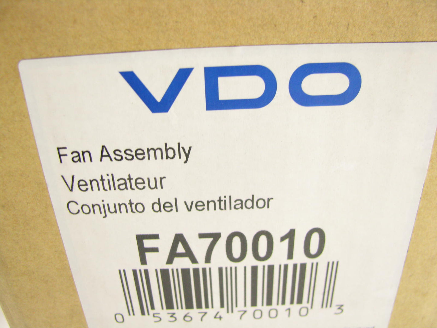 VDO FA70010 Engine Cooling Fan Assembly