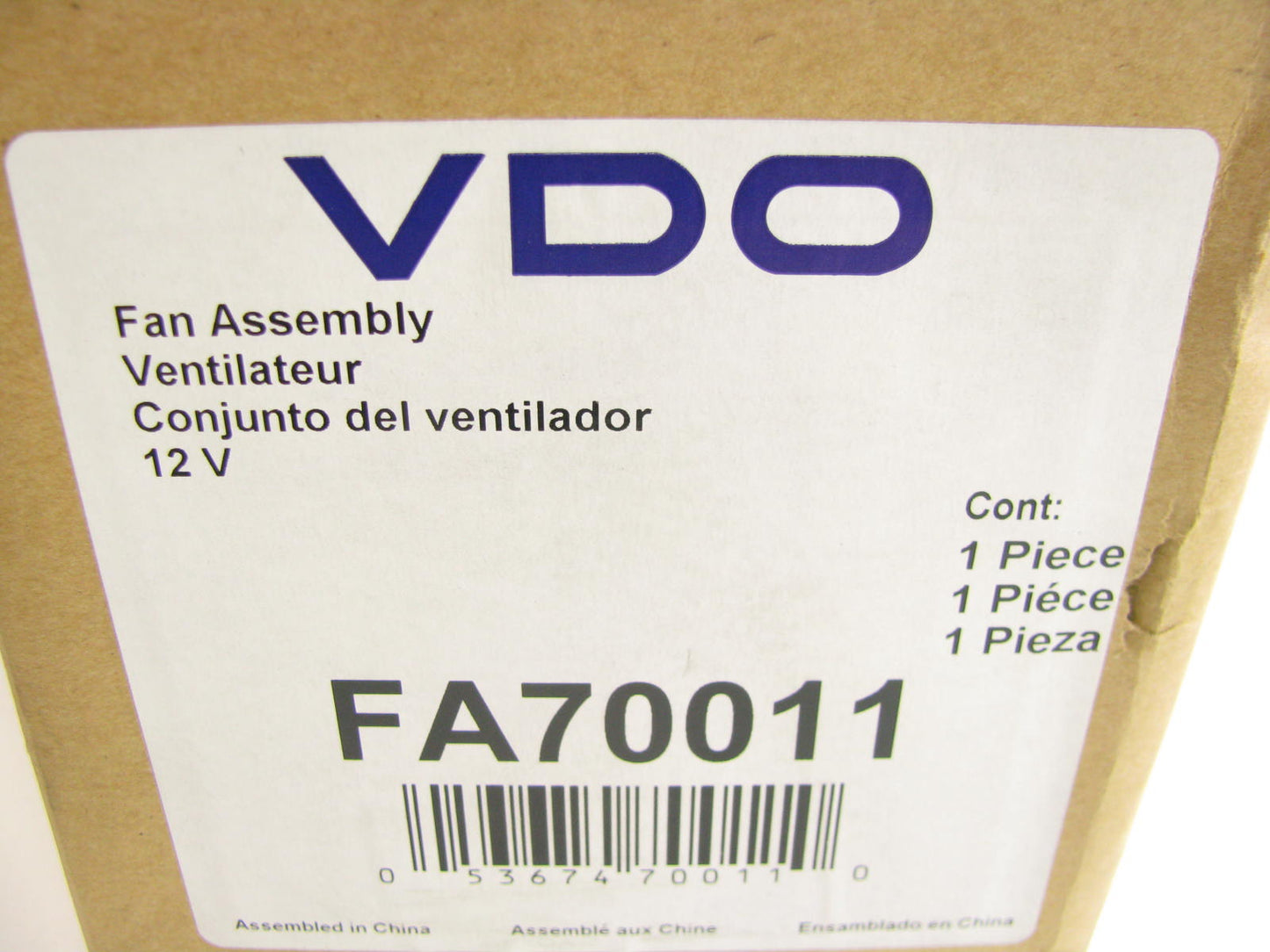 VDO FA70011 Dual Radiator And Condenser Fan Assembly