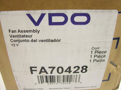 VDO FA70428 Dual Radiator And Condenser Fan Assembly for 2007-2008 Sebring