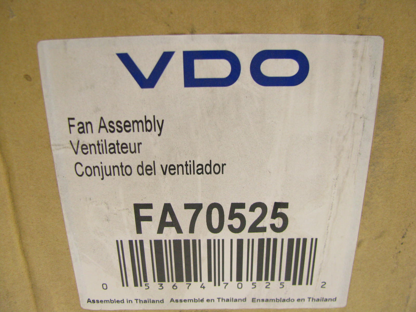 VDO FA70525 Engine Cooling Fan Assembly For 2006-2008 Accent