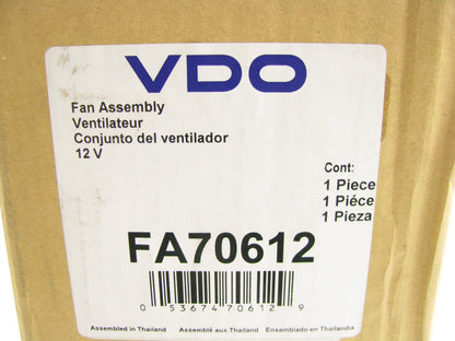 VDO FA70612 Engine Cooling Fan Assembly for 1997-2005 Buick Park Avenue