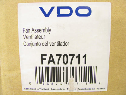 VDO FA70711 Engine Cooling Fan Assembly for 1995-2002 Suzuki Esteem