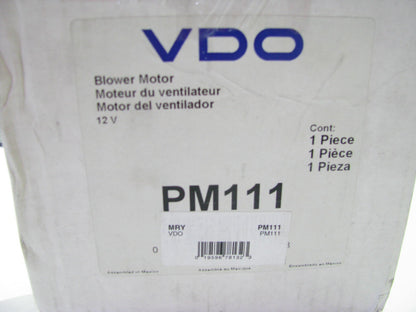 VDO PM111 HVAC Blower Motor Without Wheel - Front