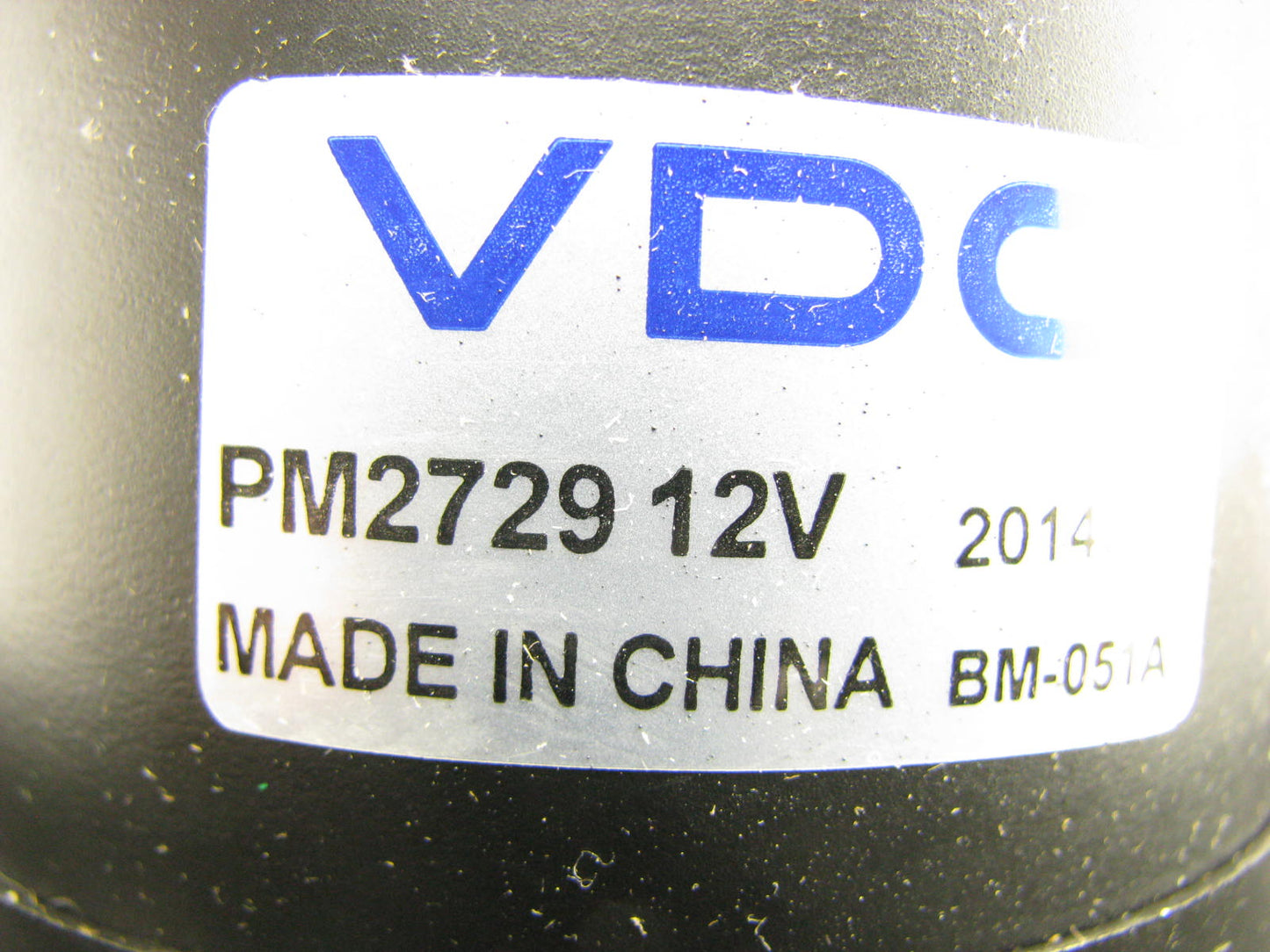 VDO PM2729 Blower Motor Without Wheel - Front