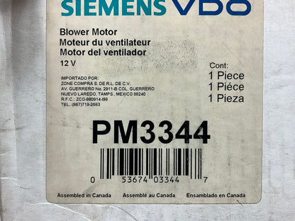 VDO PM3344 Blower Motor Without Wheel - 1995-00 Contour, Mystique, 99-02 Cougar