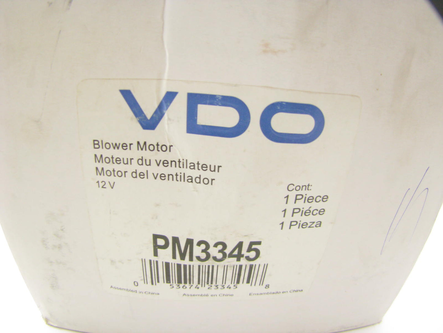 VDO PM3345 HVAC Blower Motor