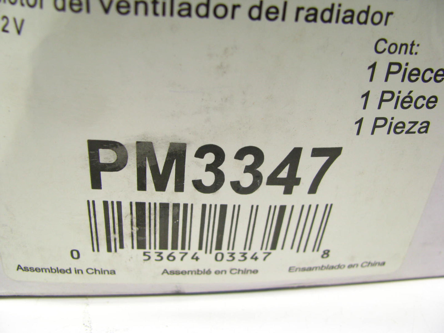 VDO PM3347 Engine Cooling Fan Motor