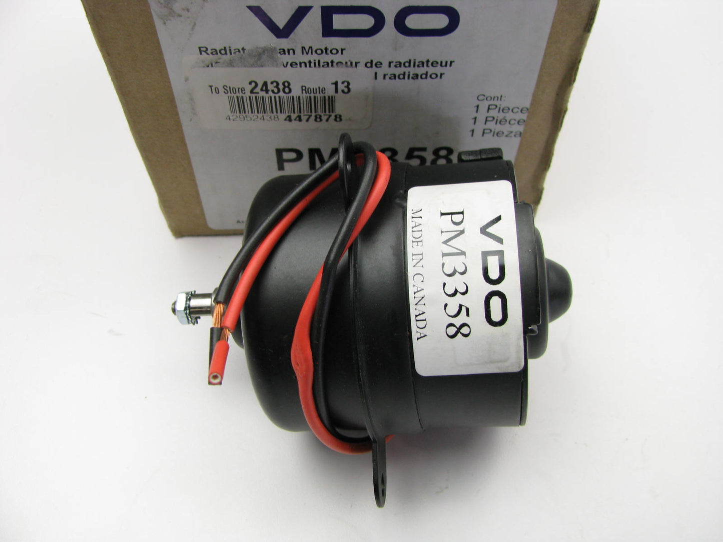 VDO PM3358 Engine Cooling Fan Motor For 1991-1993 Infiniti G20, 91-99 Sentra