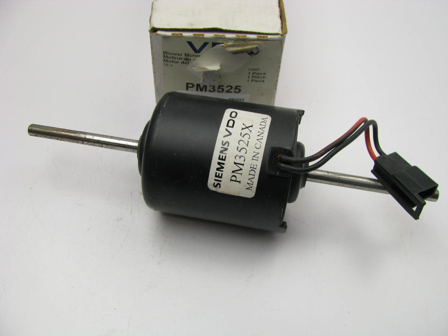 VDO PM3525 HVAC Blower Motor Without Wheel - Auxiliary