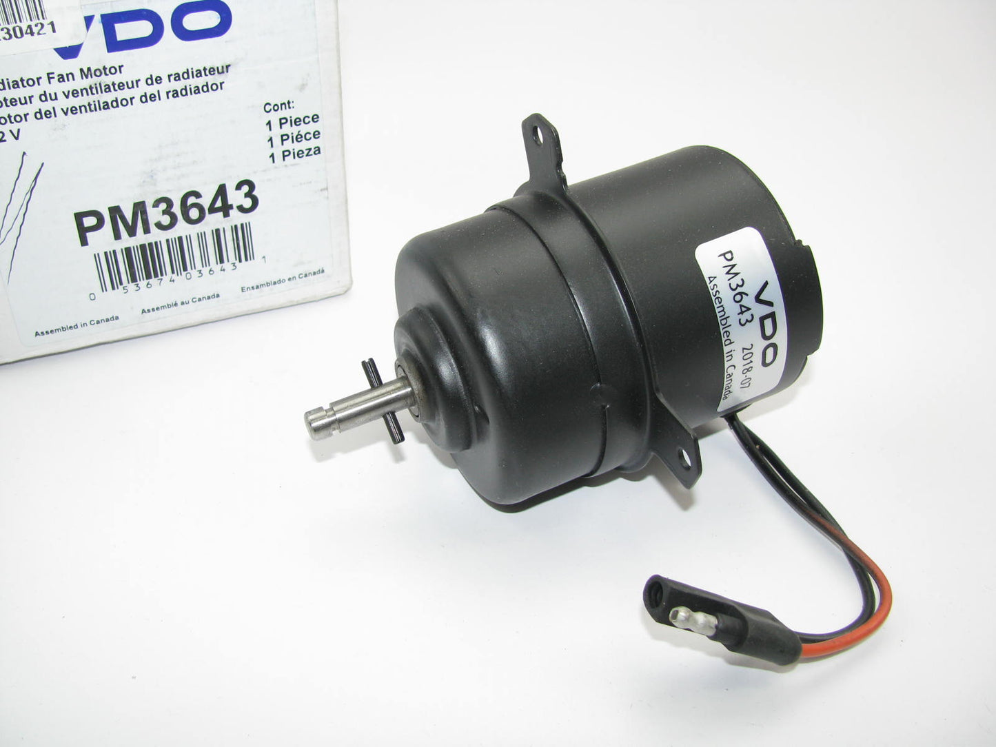 VDO PM3643 Engine Cooling Fan Motor
