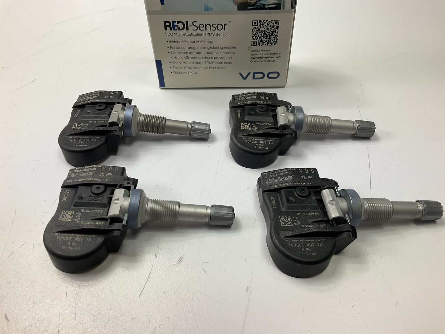 (4) VDO SE10003 TPMS Tire Pressure Monitor Sensor