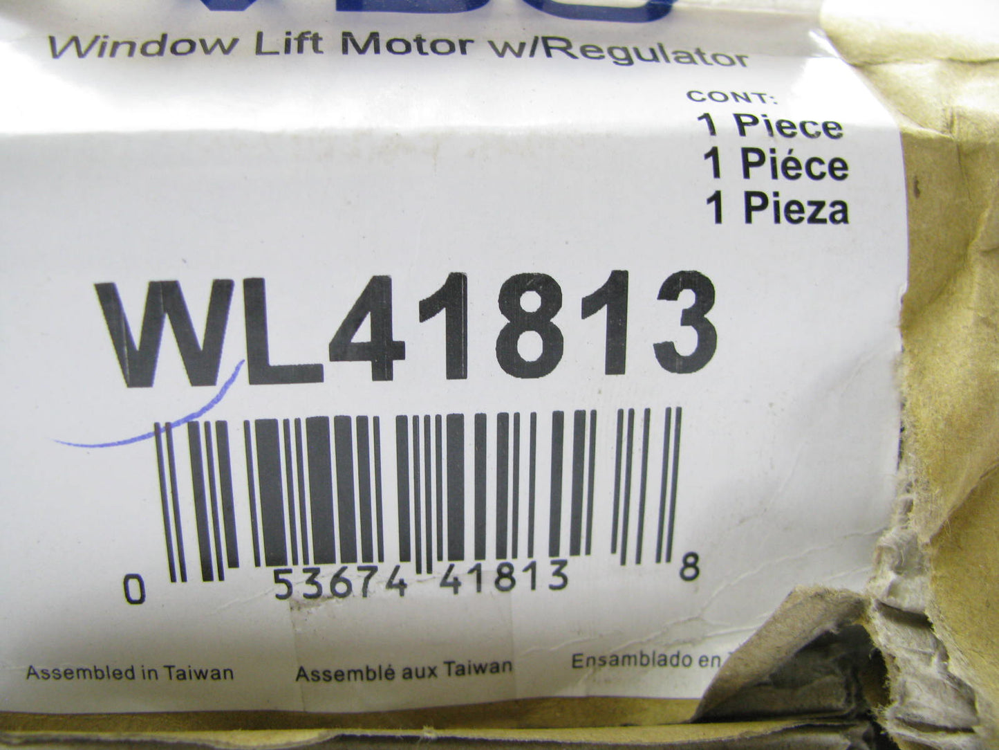 VDO WL41813 Power Window MOTOR & Regulator - Front Left Drivers Side