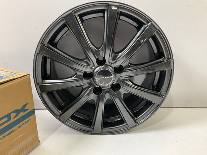 Velox 80115011 Nirvana Black Metallic Alloy Wheel Rim 15''x6'' 5x100 +40mm Offset