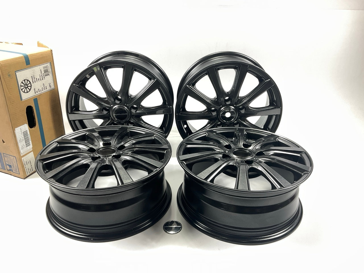 MISSING 2 CAPS - Velox Nirvana 15''x6'' Alloy Wheels Rims 15''X6'', +40mm, 5x4.5''