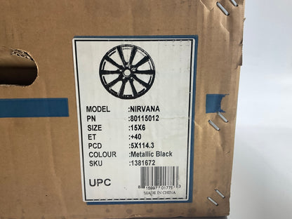 MISSING 2 CAPS - Velox Nirvana 15''x6'' Alloy Wheels Rims 15''X6'', +40mm, 5x4.5''