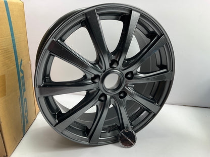 Velox Nirvana Black Metallic Alloy Wheel 16x6.5'', 5x114.3 PCD (5x4.5''), +42mm