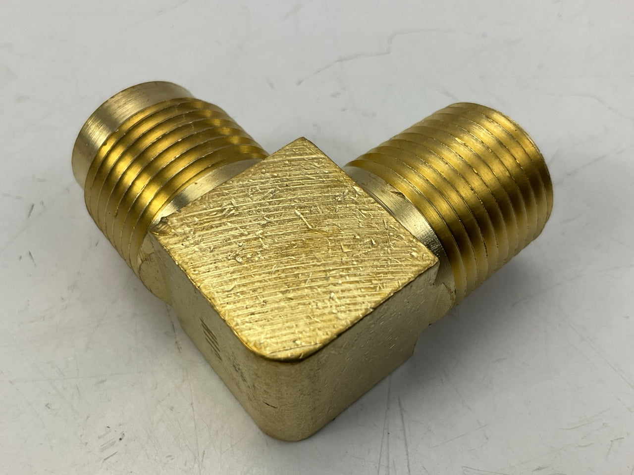 (3) Velvac 014908 Brass SAE 45° Flare Fitting, Male Elbow 5/8'' X 1/2'', 7/8'' -14