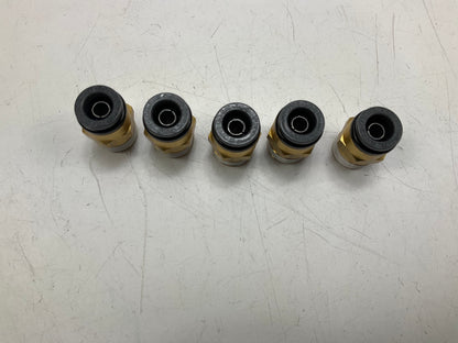 Velvac 016160 Nylon Air Brake Tube Fitting Nut, 3/8'' Brass - 5 PACK