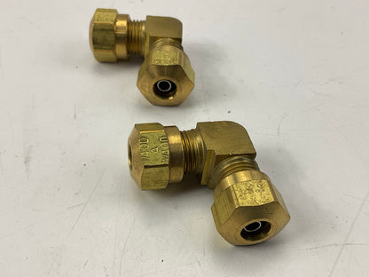 (5) Velvac 016540 - Nylon Air Brake 90 Degree Elbow Ends Tube 1/4'' Fittings