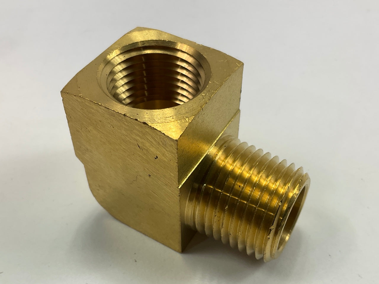 (5) Velvac 017021 Pipe Fitting, Street Elbow, Brass, 1/2''