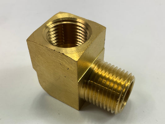 (5) Velvac 017021 Pipe Fitting, Street Elbow, Brass, 1/2''