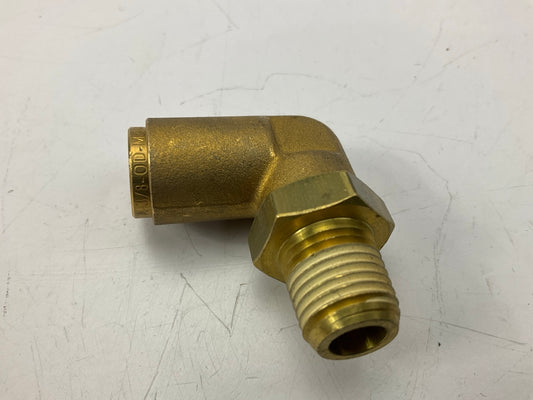 Velvac 017954 Push-Lock Air Brake Fitting, 90° Male Swivel Elbow, 3/8'' X 1/4''