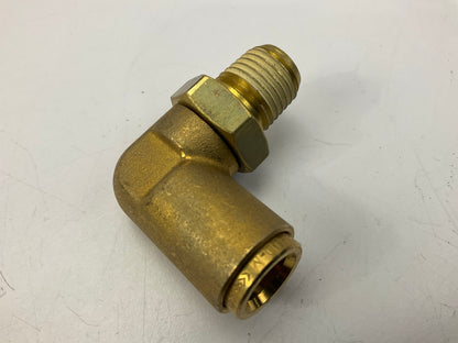 Velvac 017954 Push-Lock Air Brake Fitting, 90° Male Swivel Elbow, 3/8'' X 1/4''