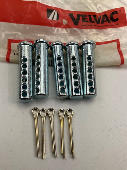 (5) Velvac 019070 Universal Clevis Pins, 1/2'' Diameter, 2'' Length W/ Cotter Pins
