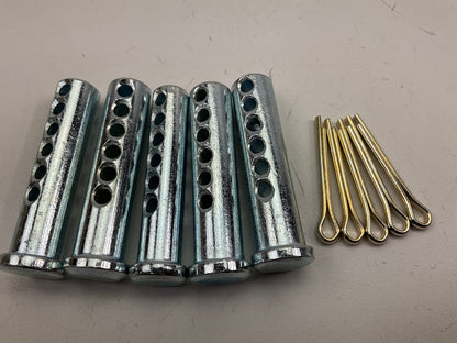(5) Velvac 019070 Universal Clevis Pins, 1/2'' Diameter, 2'' Length W/ Cotter Pins