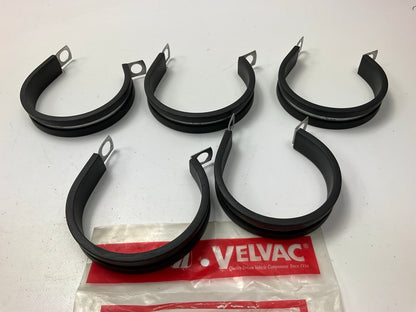 (5) Velvac 021110 Rubber Cushioned Clamp, 2-1/2'' Diameter, 3/8'' Hole, 5/8'' Wide