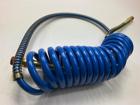 Velvac 022001 Coiled Nylon Air Hose Tubing Kit, 15' Standard (Blue & Red)