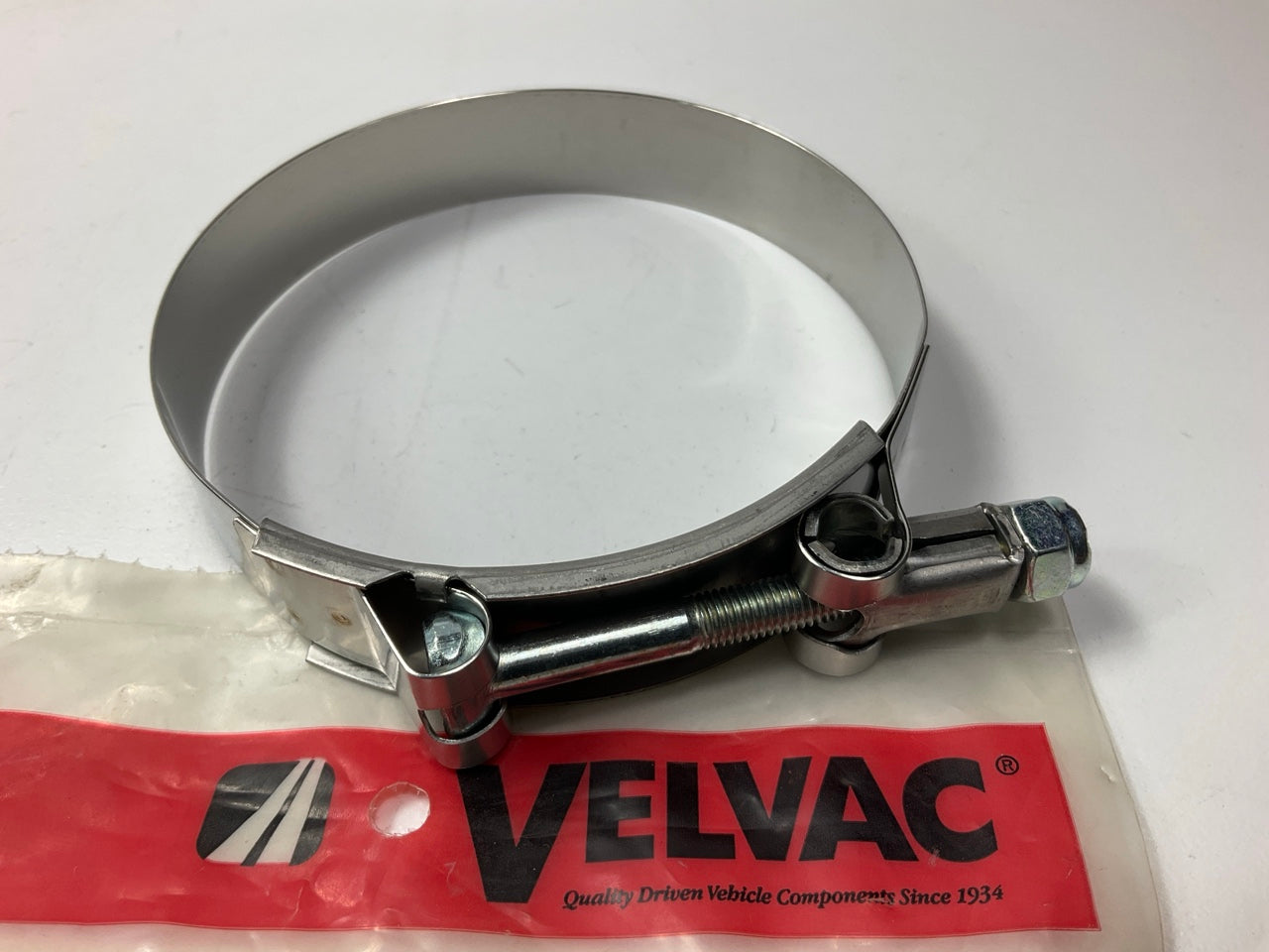 Velvac 022589 T-Bolt Hose Clamp, 3-7/16'' - 3-7/8''
