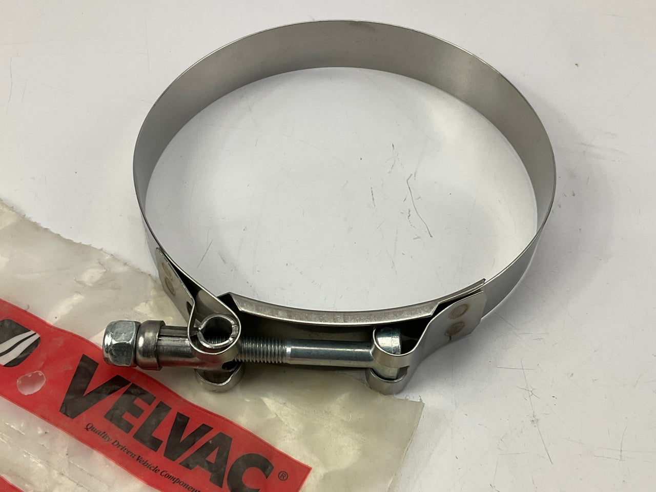 Velvac 022592 T-Bolt Exhaust Clamp, 108-116 Mm, 4-1/4'' - 4-9/16''