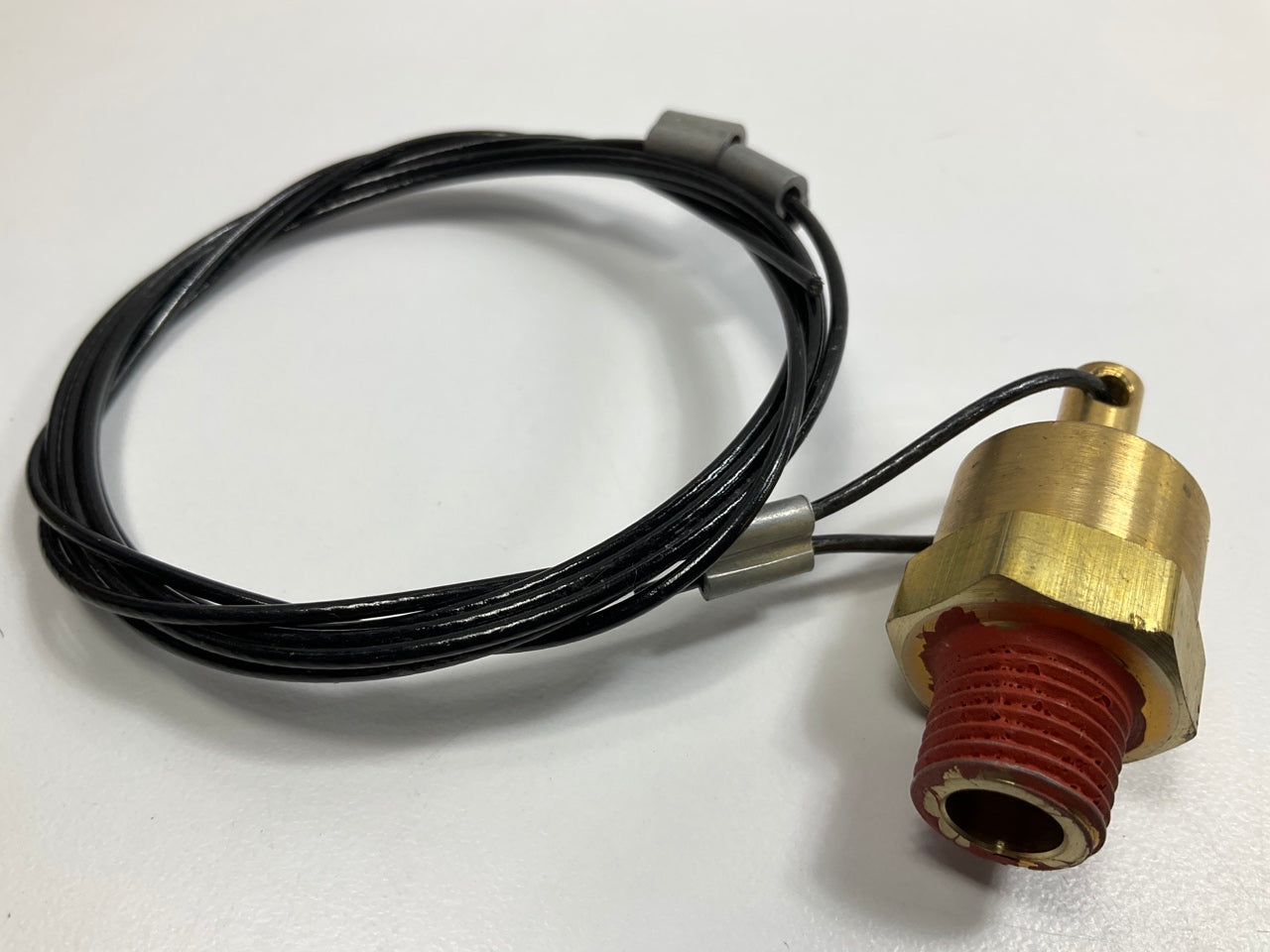 Velvac 032160 Air Tank Pull Drain Valve Valve W/ 5' Cable, Uncrimped On Free End
