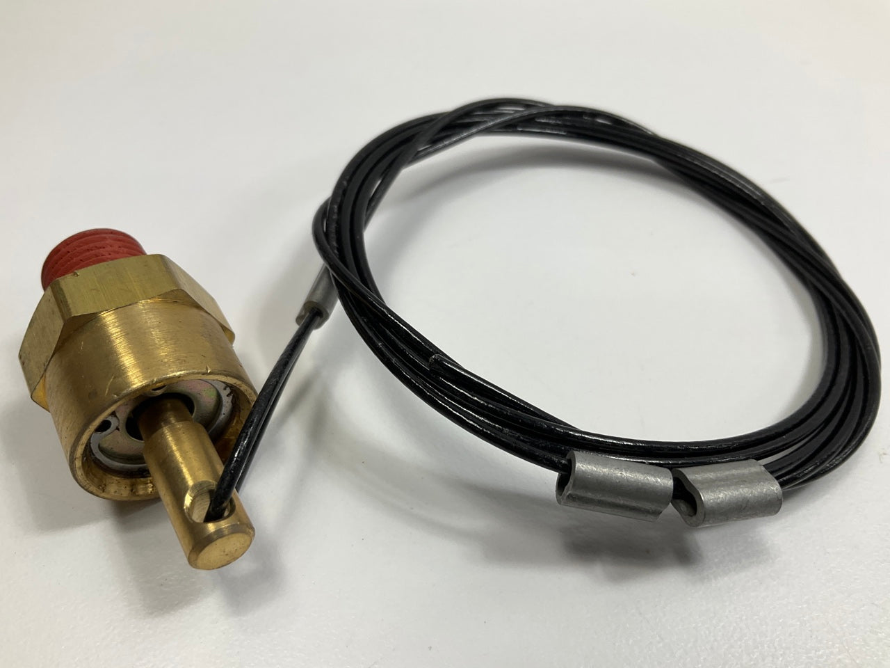 Velvac 032160 Air Tank Pull Drain Valve Valve W/ 5' Cable, Uncrimped On Free End