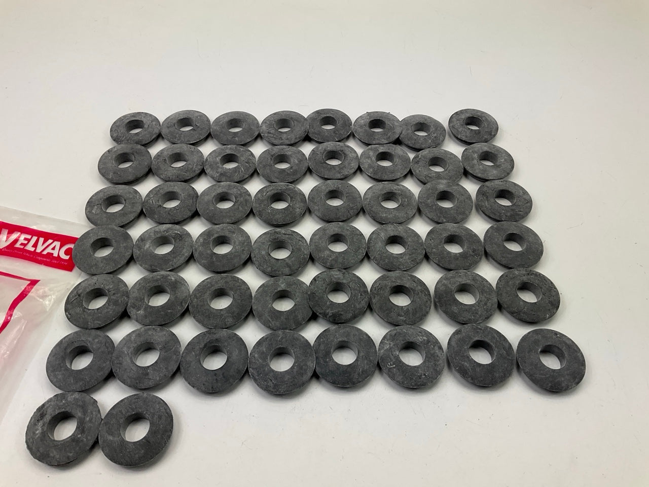 (50) Velvac 035007 Rubber Gladhand Seal, Flat