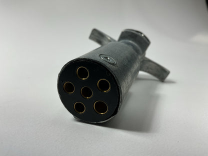 Velvac 055050 Six-Way Trailer Connector Plug Without Spring Guard