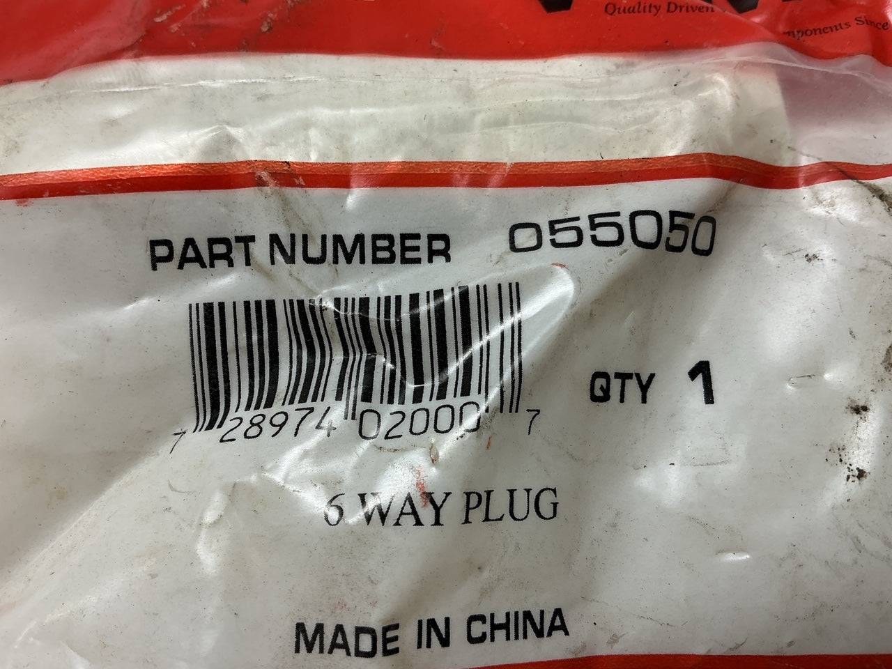 Velvac 055050 Six-Way Trailer Connector Plug Without Spring Guard