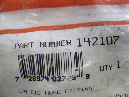 Velvac 142107 Discharge Hose Fitting - Compression 1''-18 Thread 3/4'' Hose OD