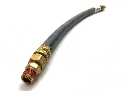 Velvac 148020 Air Brake Hose 20'' Long, 1/2'' ID,  3/8'' MPT Fixed End + 1 Swivel