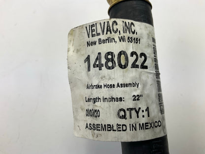 Velvac 148022 - Air Brake Hose Assembly 1/2'' X 3/8'' X 22''