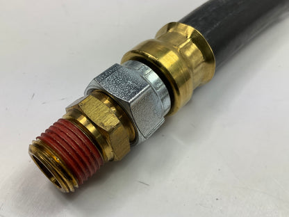 Velvac 148024 Air Brake Hose, 1/2'' X 3/8'' X 24'', One End Fixed, One End Swivel