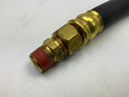Velvac 148032 Air Brake Hose, 1/2'' X 3/8'' X 32'', One End Fixed, One End Swivel