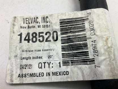 Velvac 148520 Air Brake Hose, 1/2'' X 3/8'' X 20'', Both Ends Swivel