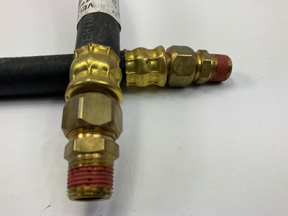 Velvac 148560 Air Brake Hose Assembly, 1/2'' X 3/8'' X 60'', Both Ends Swivel