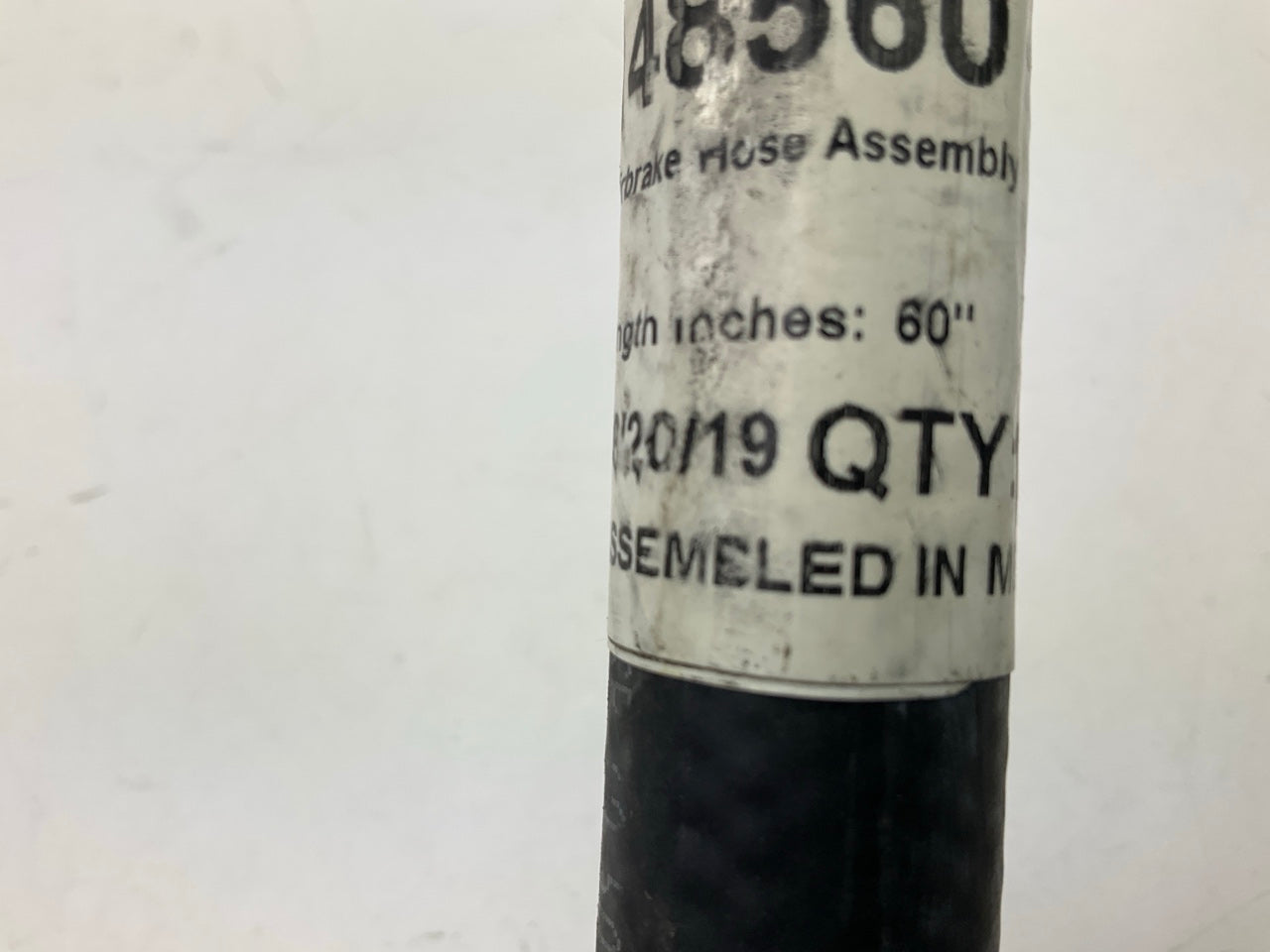 Velvac 148560 Air Brake Hose Assembly, 1/2'' X 3/8'' X 60'', Both Ends Swivel
